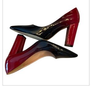 Joy in Love two toned ombré block heel pump with Pointy toe. Size 8.5